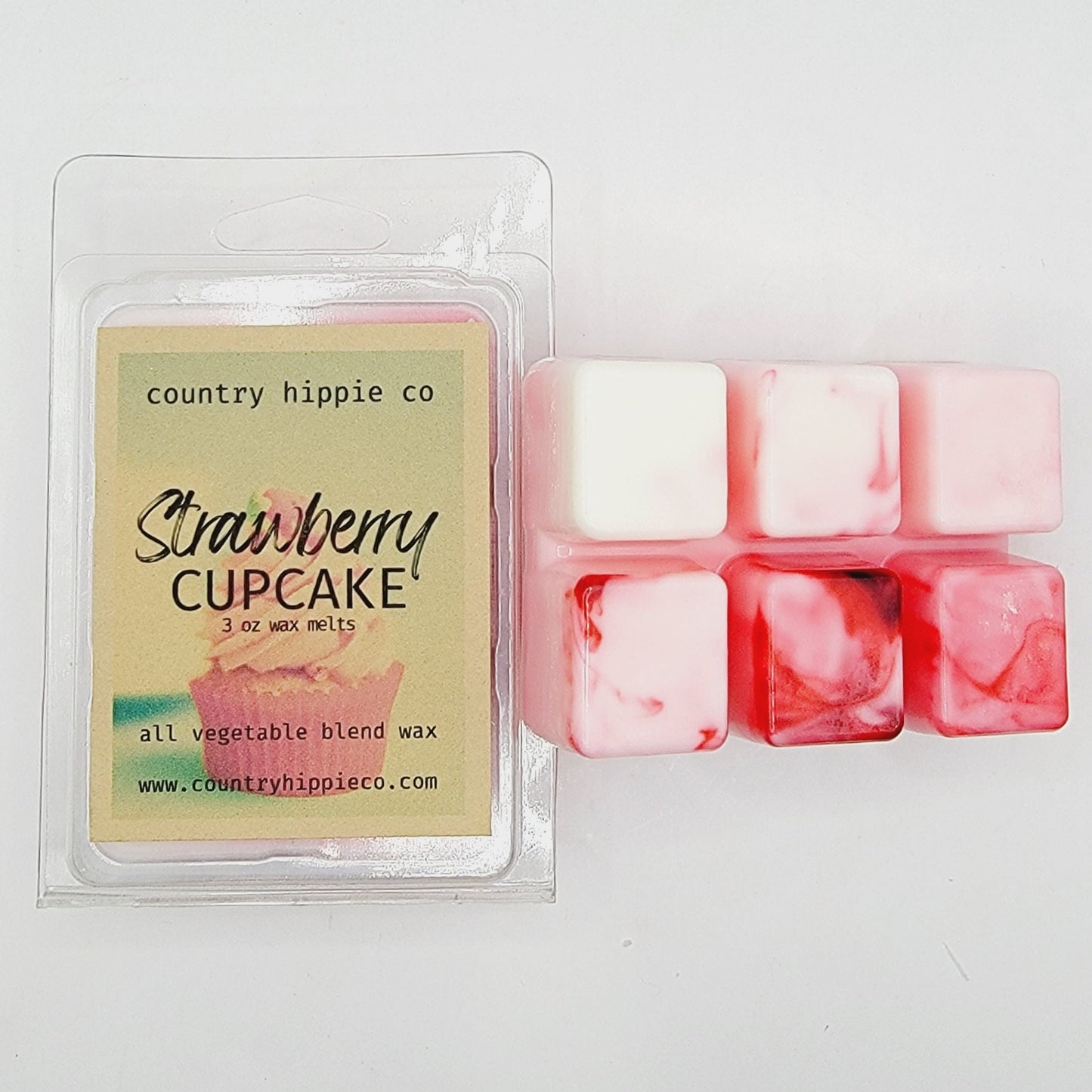 STRAWBERRY CUPCAKE Wax Melts- 3 oz
