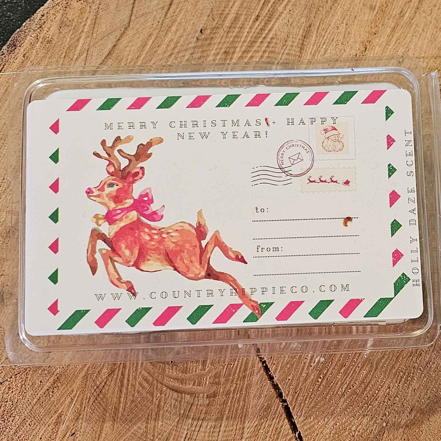 POSTCARD Wax Melts You can personalize by filling out the to and from
