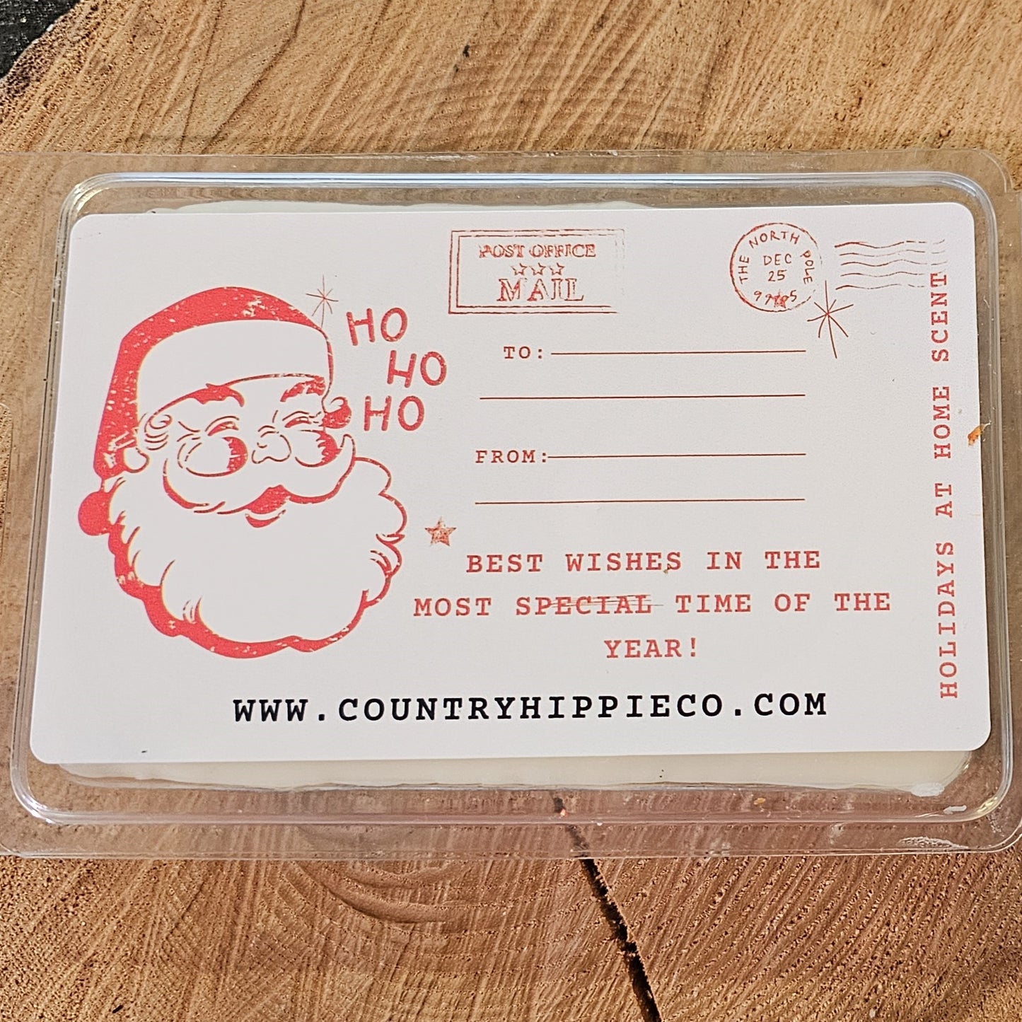 POSTCARD Wax Melts You can personalize by filling out the to and from