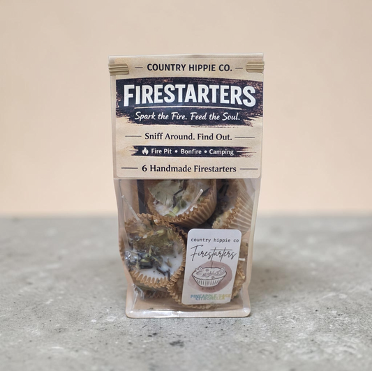 Pineapple Sage Citronella Firestarters | Natural Botanical Fire Starters | Campfire & Fire Pit Starter | Mosquito Repellent Fire Starter | Set of 6