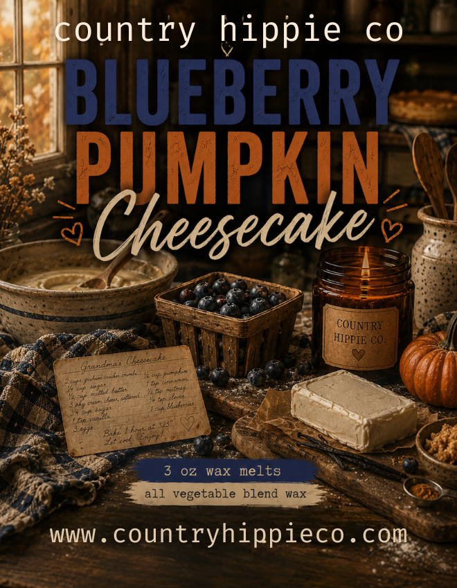 BLUEBERRY PUMPKIN CHEESECAKE Wax Melts- 3 oz.