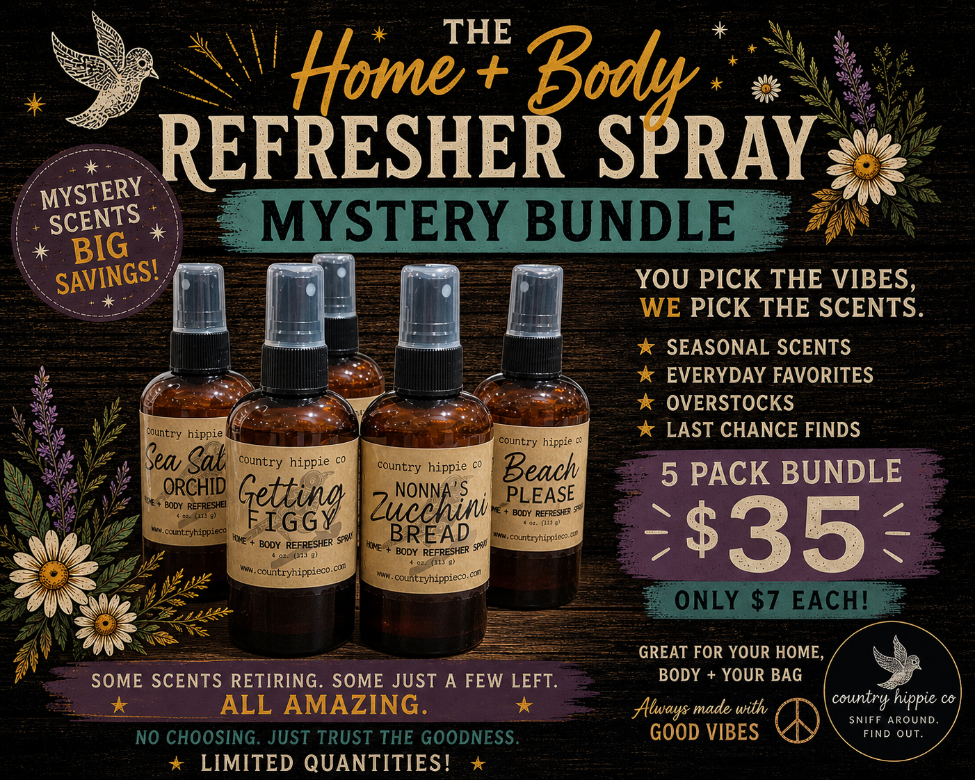 Wash Your Mouth Out Mystery Bundle – Home + Body Refresher Sprays