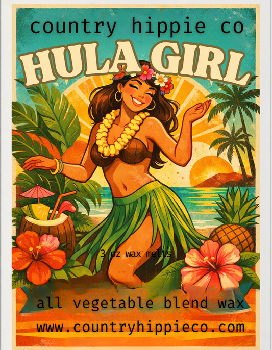 HULA GIRL Wax Melts- 3 oz.