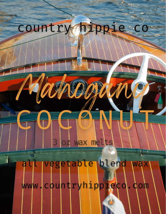Mahogany Coconut Wax Melts- 3 oz.