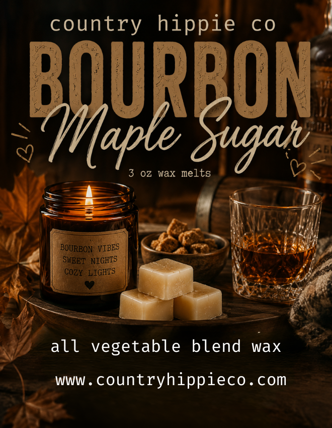 BOURBON MAPLE SUGAR Scented Wax Melts- 3 oz.