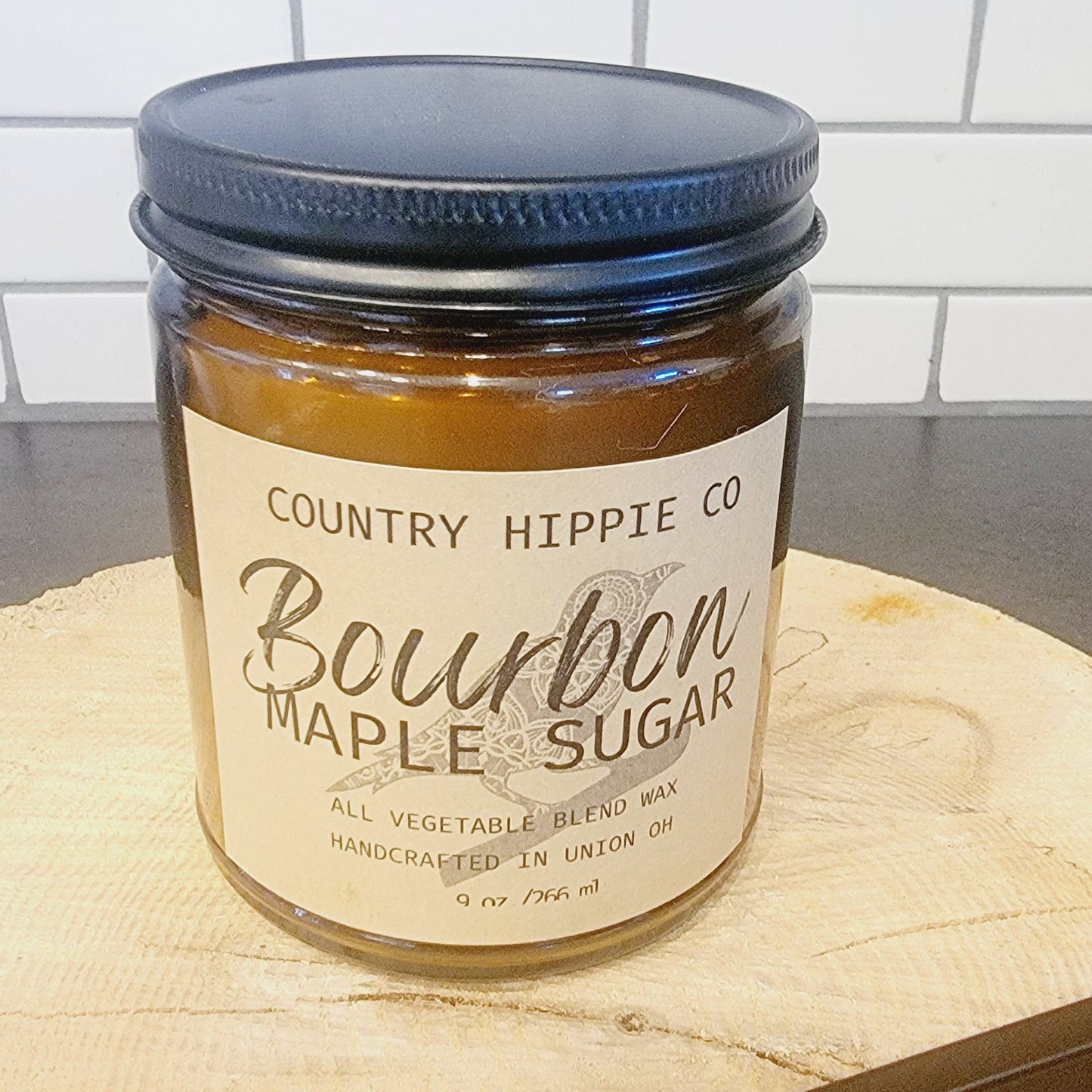 9 oz. BOURBON MAPLE SUGAR Apothecary-Inspired Candle