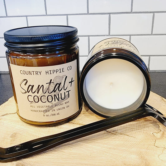 9 oz. SANTAL + COCONUT Apothecary-Inspired Candle