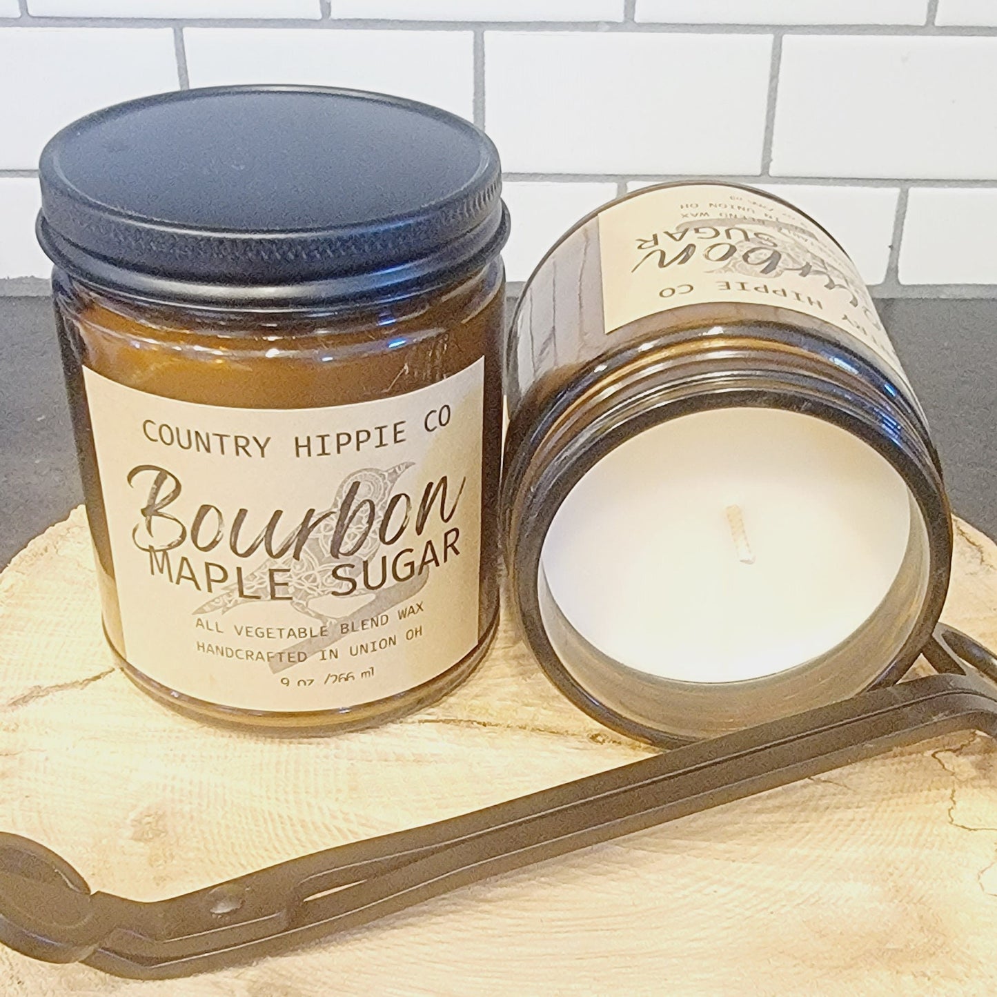 9 oz. BOURBON MAPLE SUGAR Apothecary-Inspired Candle