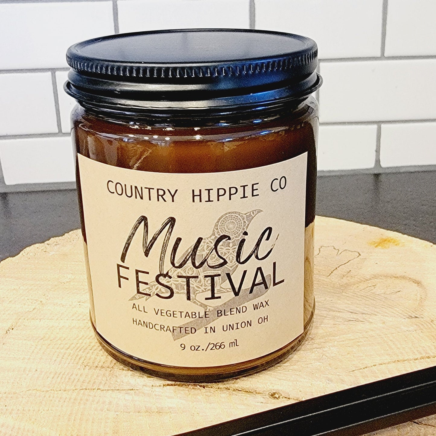 9 oz. MUSIC FESTIVAL (Palo Patchouli) Apothecary-Inspired Candle