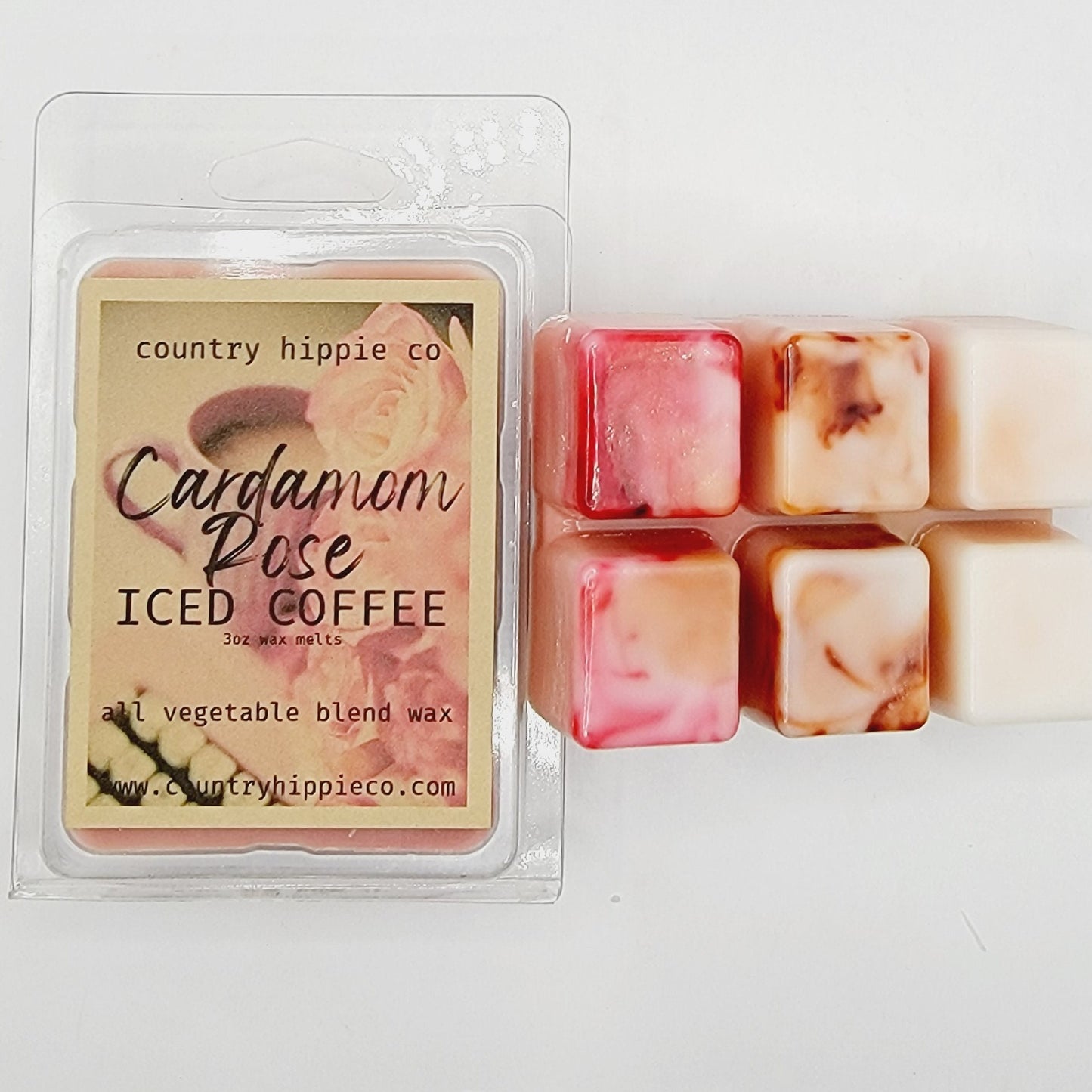 CARDAMOM ROSE Iced Coffee Wax Melts- 3 oz.