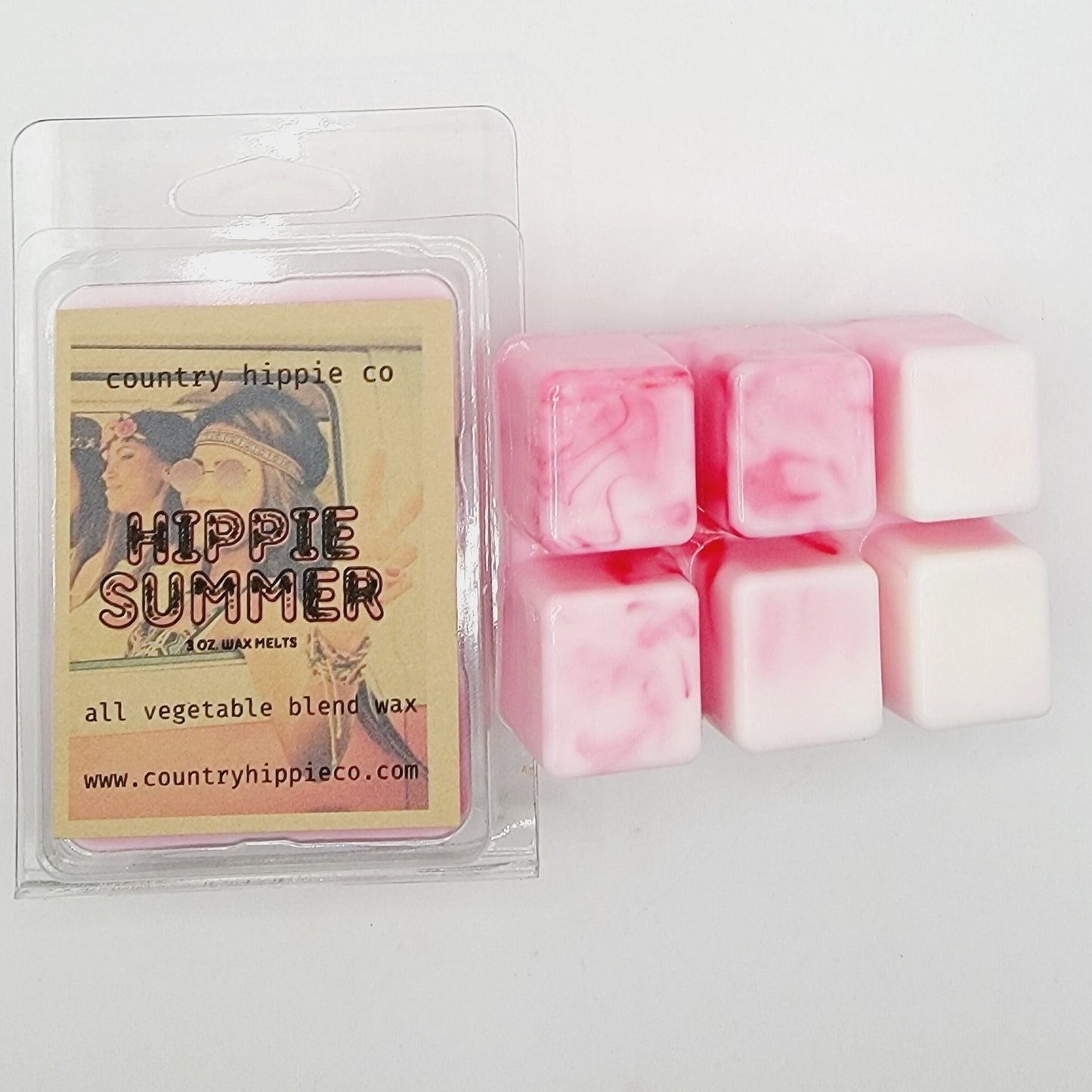 HIPPIE SUMMER (Sea Salt, Sage+Pineapple) Wax Melts- 3 oz.