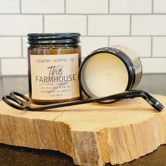 9 oz. VANILLA CASHMERE (The Farmhouse) Apothecary-Inspired Candle