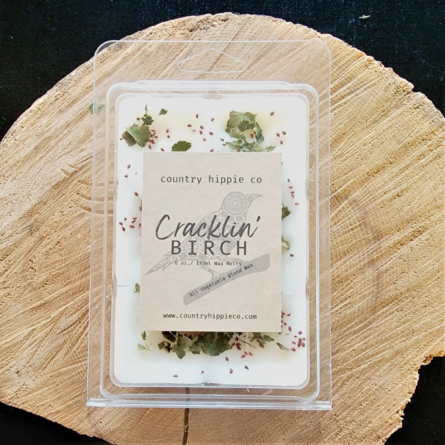 LARGE 6 oz. Cracklin' Birch Botanical Wax  Melt Pack
