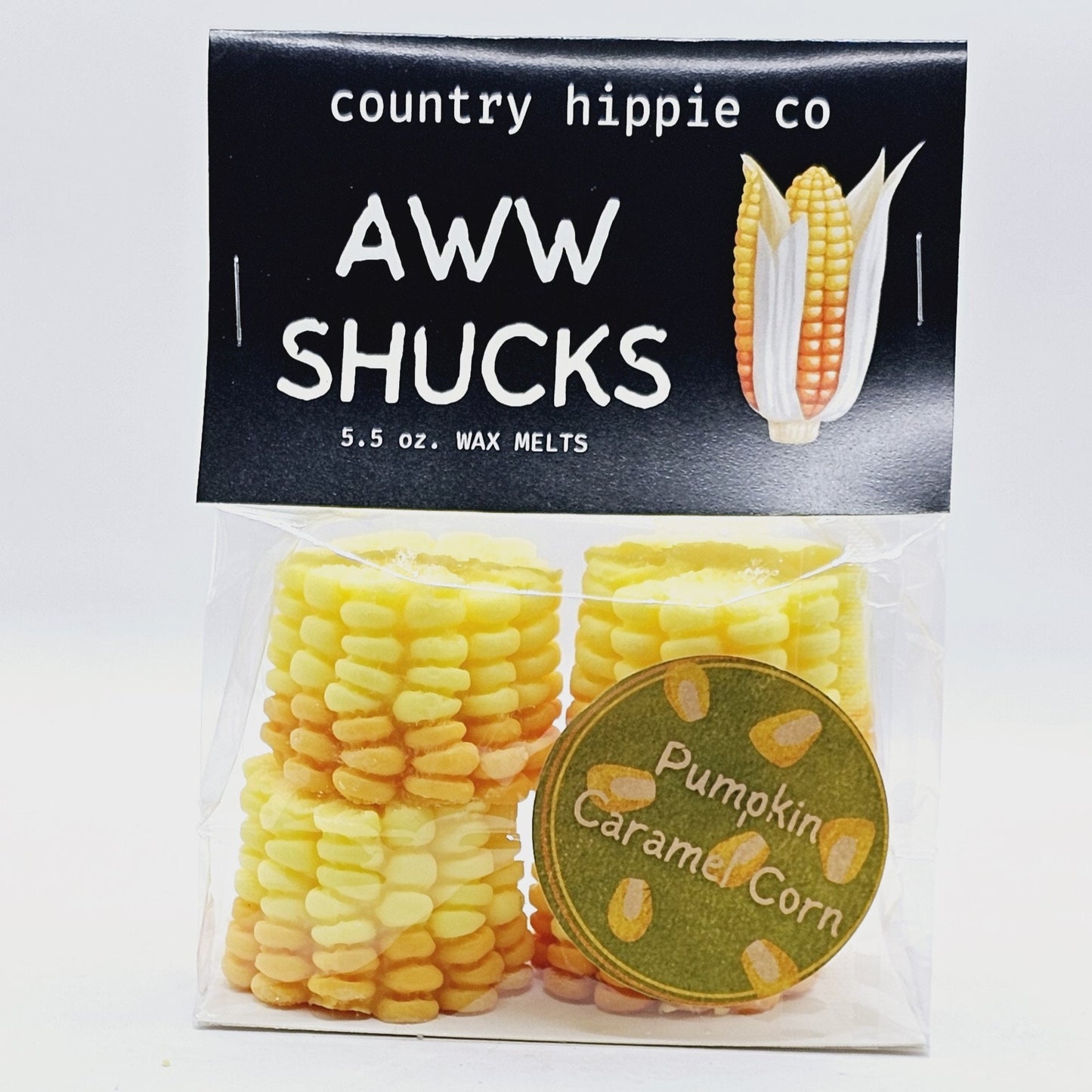 AWW SHUCKS Pumpkin Caramel Corn Wax Melts 5.5 oz