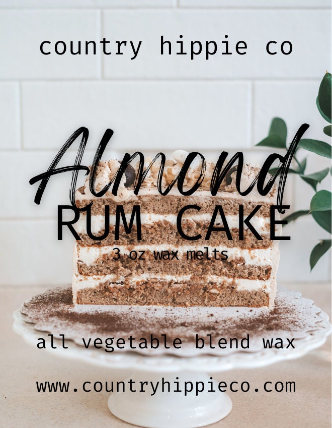 ALMOND RUM CAKE Wax Melts- 3 oz.