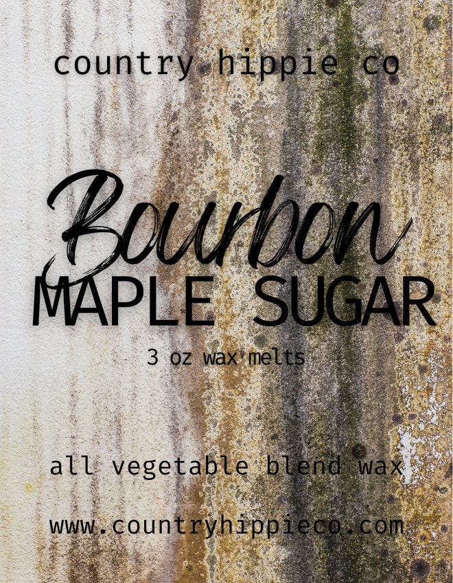 BOURBON MAPLE SUGAR Scented Wax Melts- 3 oz.