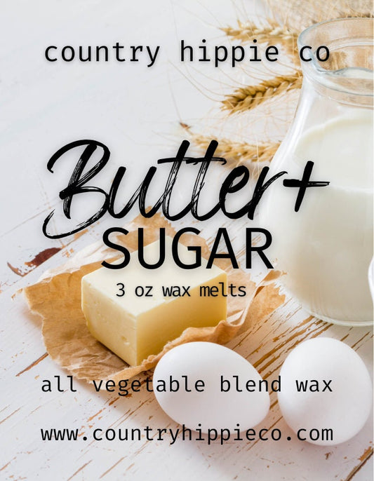 BUTTER + SUGAR (Sugar Cookies) Wax Melts- 3 oz.