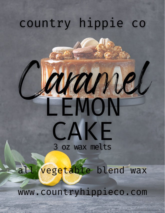 CARAMEL LEMON CAKE Wax Melts- 3oz.