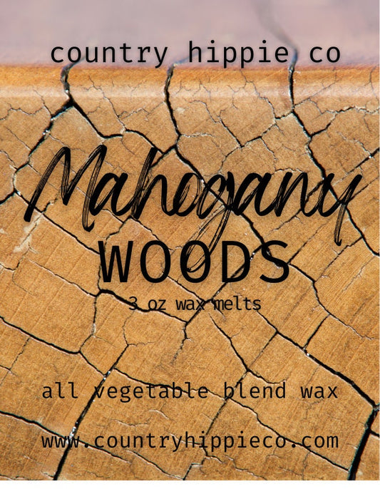 MAHOGANY WOODS Wax Melts- 3 oz.