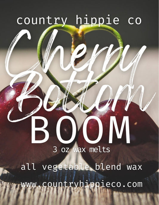 CHERRY BOTTOM BOOM (Black Cherry Chai) Wax Melts- 3 oz.