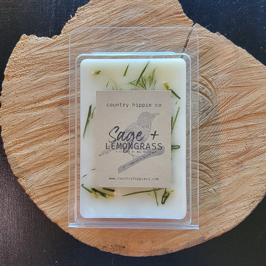 LARGE 6 oz. Sage + Lemongrass Botanical Wax  Melt Pack