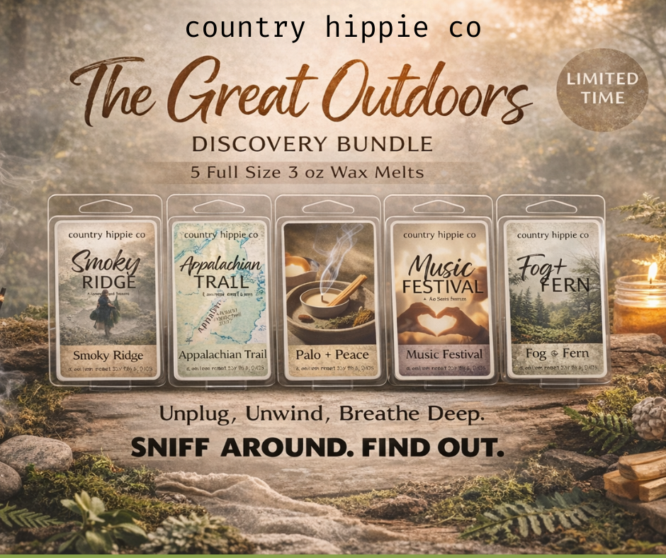 Great Outdoors Wax Melt Bundle – Woodsy & Earthy Scent Set – 5 Full Size 3 oz Melts – Palo Santo, Amber, Oakmoss – Limited Time Discovery