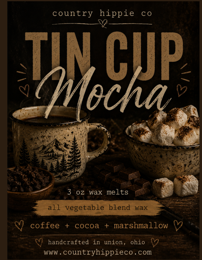Tin Cup Mocha Wax Melts | Coffee, Chocolate & Vanilla