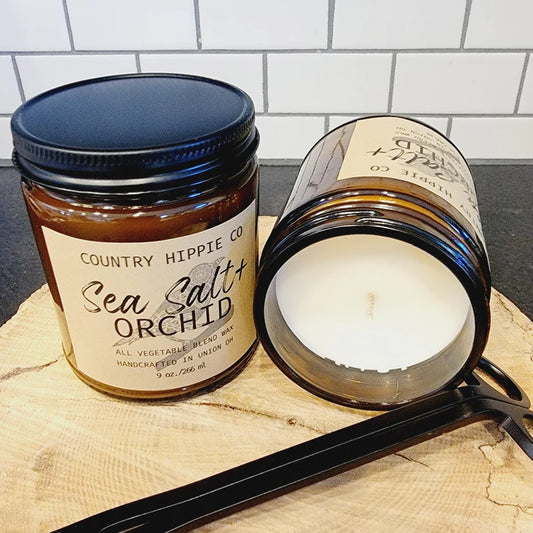 SEA SALT+ORCHID Apothecary-Inspired Candle